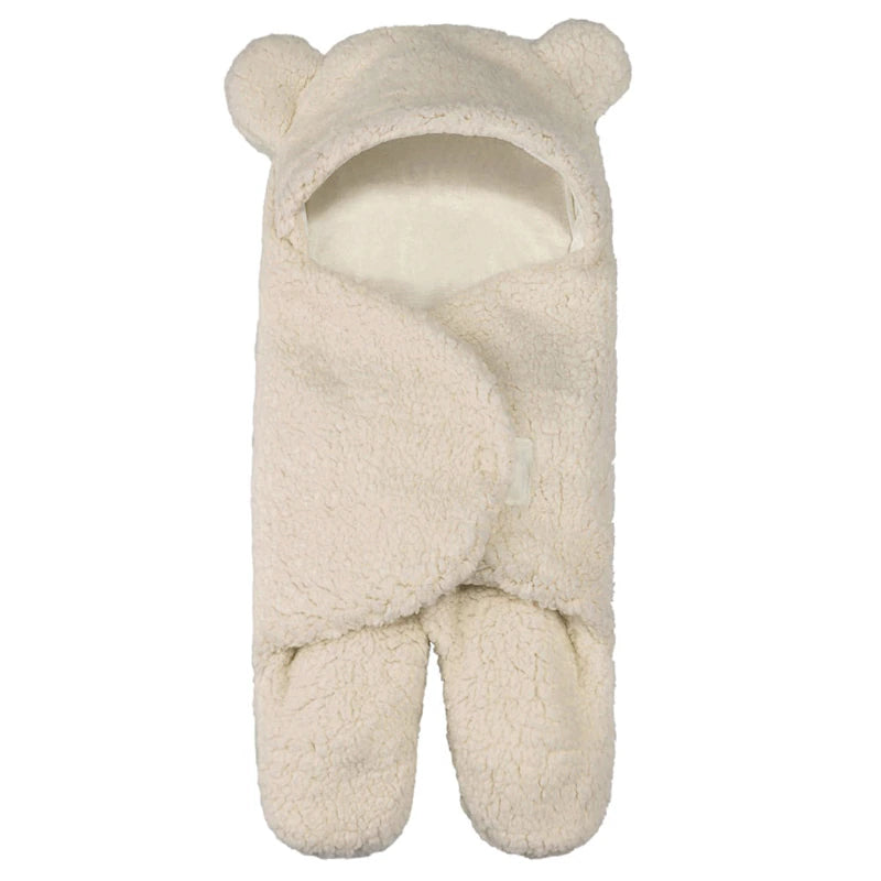 Baby Swaddle Blanket Wrap - Ultra-Soft Bear Plush