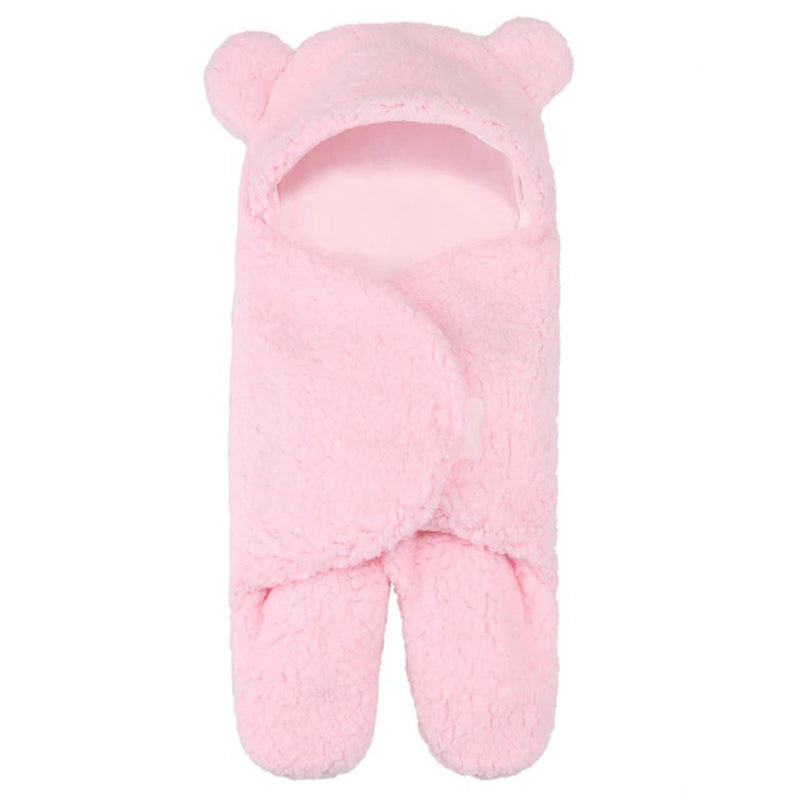 Baby Swaddle Blanket Wrap - Ultra-Soft Bear Plush