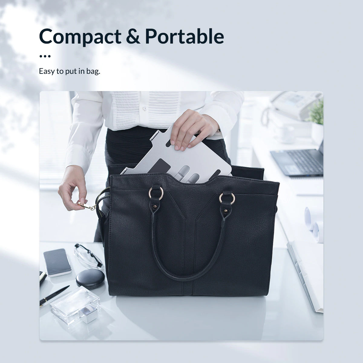 Foldable Laptop Stand with 4 Port USB3.0 Port