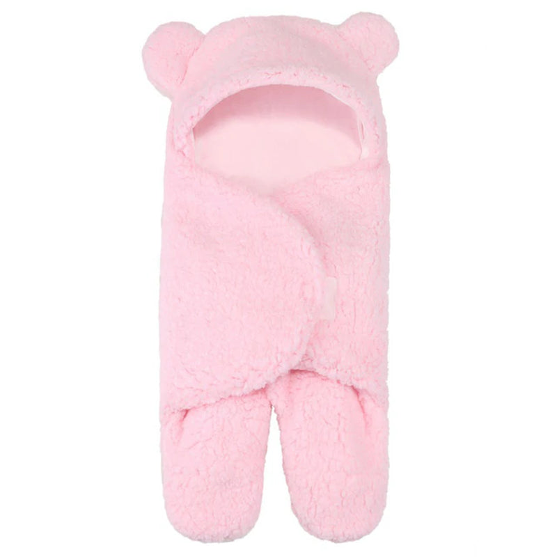 Baby Swaddle Blanket Wrap - Ultra-Soft Bear Plush 