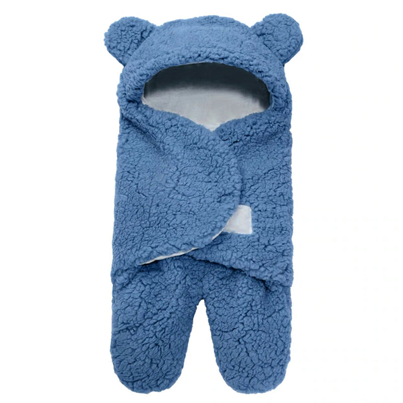 Baby Swaddle Blanket Wrap - Ultra-Soft Bear Plush 