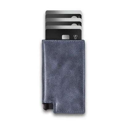 Men's Leather Wallet - Multi-Function Slim ID Card Holder 