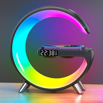 Multifunctional Wireless Charger, Alarm Clock, Speaker, APP Control, RGB Night Light, Charging Station for Iphone 11 12 13 14 Samsung